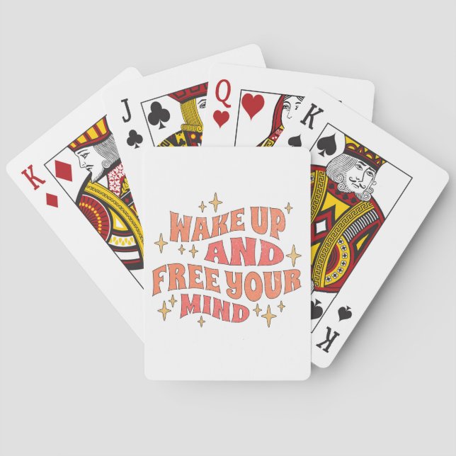 Jeu De Cartes Wake Up and Free your Mind (dos)