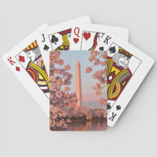 Jeu De Cartes Washington Monument - Cherry Blossoms