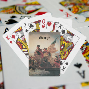 Jeu De Cartes Washington traversant le Delaware par Emanuel Leut