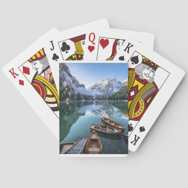 Jeu De Cartes Water | Lac de Braies Dolomites Italie (dos)