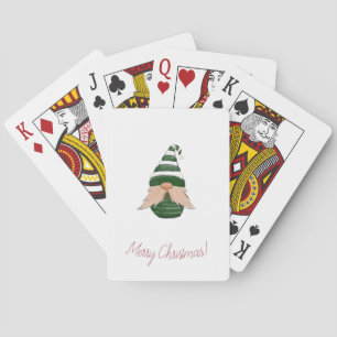 Jeu De Cartes Watercolor drawing Christmas gnome