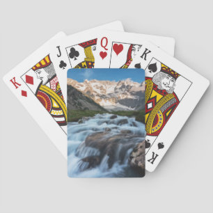 Jeu De Cartes Waterfalls Aviolo Lake, Italy