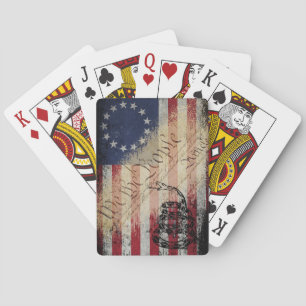 Jeu De Cartes We The People Betsy Ross American Flag and Snake
