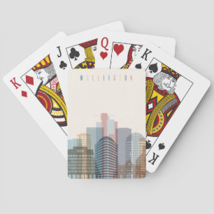 Jeu De Cartes Wellington, Nouvelle-Zélande Ville Skyline