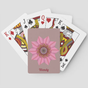 Jeu De Cartes ~ WENDY ~ 3D Rose Star Design ~ Original