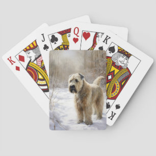 Jeu De Cartes Wheaten Terrier Laisser neiger Noël
