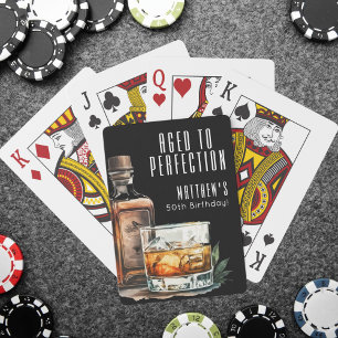 Jeu De Cartes Whisky d'anniversaire vieilli à la perfection