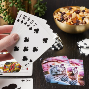 Jeu De Cartes "White Tiger Poker Jouer Cartes - Qualité Premium