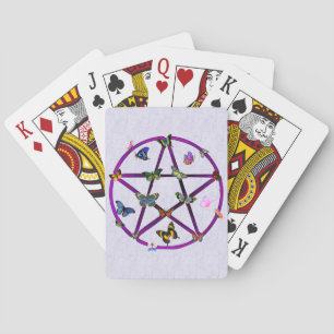 Jeu De Cartes Wiccan Star et papillons