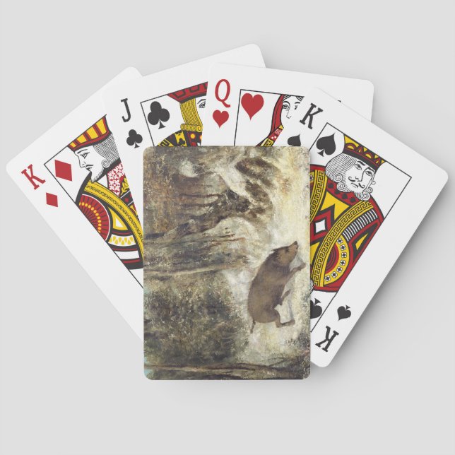 Jeu De Cartes Wild Boar in the Snow (dos)