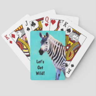 Jeu De Cartes Wild Zebra Art Plaisir Jouer Cartes De Poker