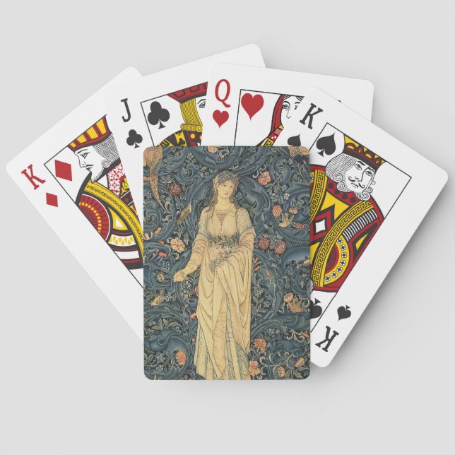 Jeu De Cartes William Morris antique Flora (dos)