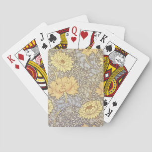Jeu De Cartes William Morris Chrysanthemum Fleurs maman
