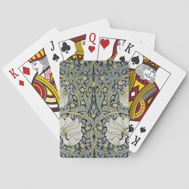 Jeu De Cartes William Morris - Design Motif Pimpernel (dos)