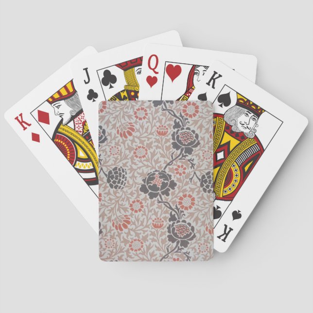 Jeu De Cartes William Morris Grafton Botanic Art Design (dos)