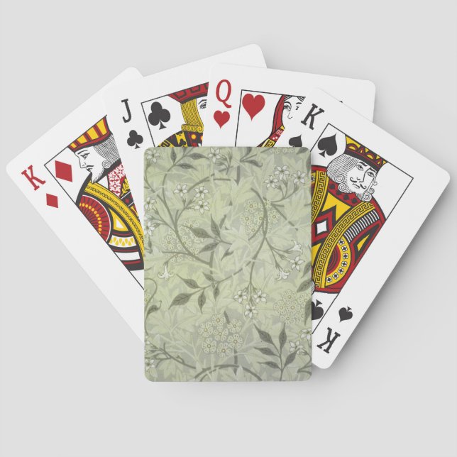Jeu De Cartes William Morris Jasmine Botanique (dos)