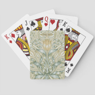 Jeu De Cartes William Morris Motif Grenade Antique Lily