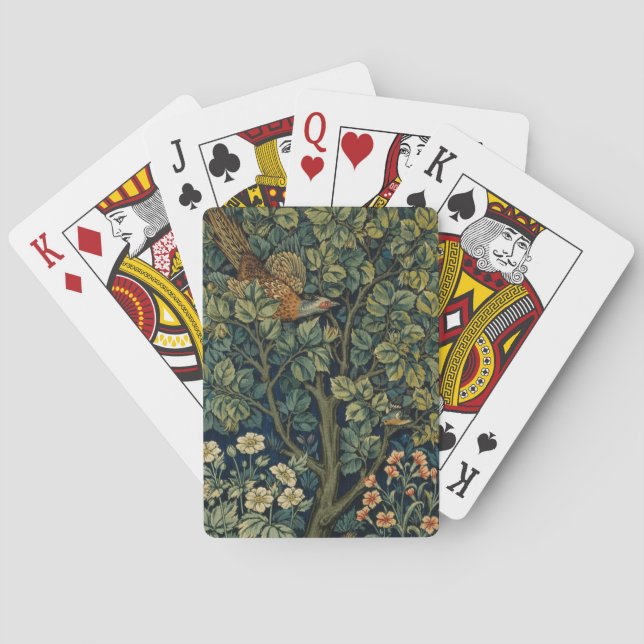 Jeu De Cartes William Morris Pheasier Bois Bois (dos)
