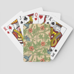 Jeu De Cartes William Morris Trellis Design classique de papier 