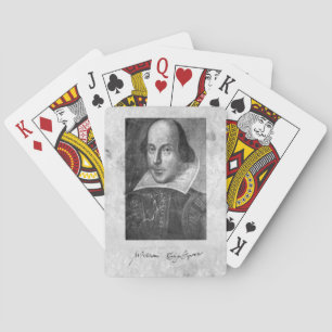 Jeu De Cartes William Shakespeare Portrait et Cartes de Signatur