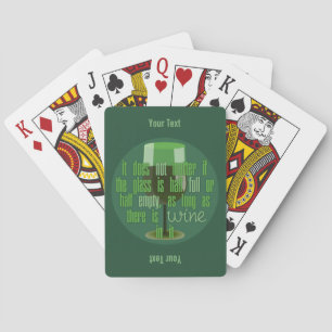 Jeu De Cartes Wine Glass carte à jouer
