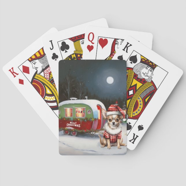 Jeu De Cartes Winter Chihuahua Caravan Christmas Adventure (dos)