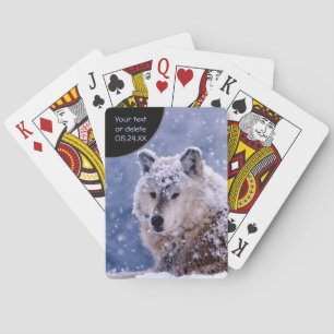 Jeu De Cartes Winter Wolf Resting - Customize