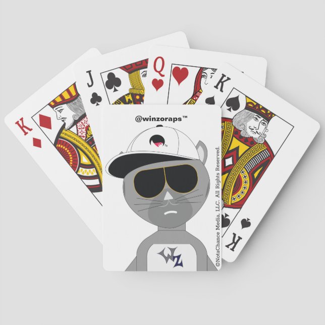 Jeu De Cartes Winzo Raps Cool Chat Jouer des cartes (dos)