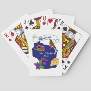 Jeu De Cartes Wisconsin State Playing Cards