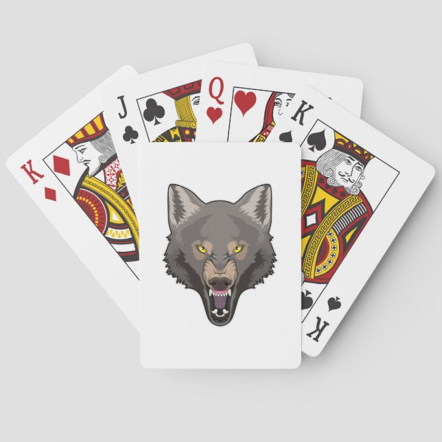Jeu De Cartes Wolf en colère (dos)