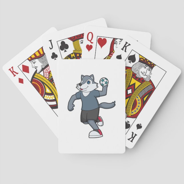 Jeu De Cartes Wolf Handball joueur Handball (dos)