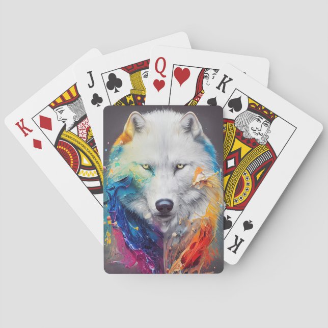 Jeu De Cartes Wolf Loup Blanc Animal Discovery Aventure Nature (dos)
