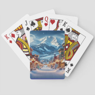 Jeu De Cartes Wonderland d'hiver en Crested Butte, Colorado
