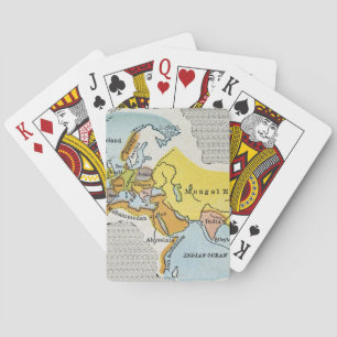 Jeu De Cartes WORLD MAP, c1300.
