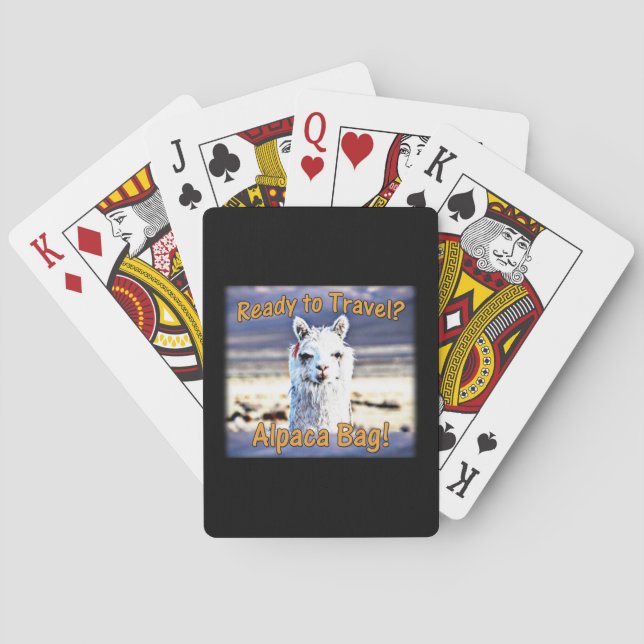 Jeu De Cartes World Traveler - Drôle sac Alpaca (dos)