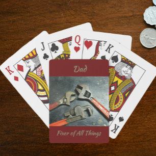 Jeu De Cartes Wrenches Manches Manches Rouges Manches Manipulant