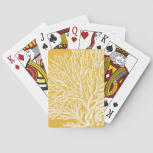 Jeu De Cartes Yellow and White Coral