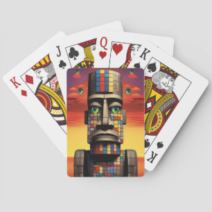Jeu De Cartes Yeux du surréalisme de la pop pop moais Ken Gage