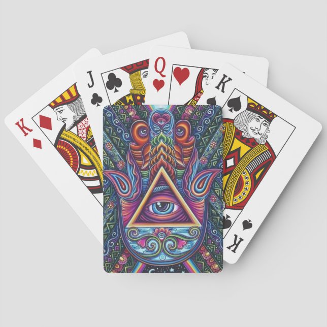 Jeu De Cartes Yeux mystique à yeux ouverts (dos)
