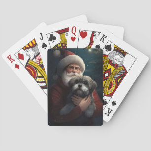 Jeu De Cartes Yorkipoo avec Noël Festif du Père Noël