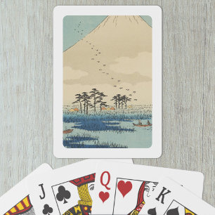 Jeu De Cartes Yoshiwara, Japon : Impression de blocs de bois Vin