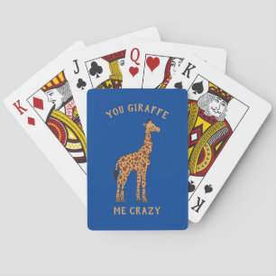 Jeu De Cartes You Giraffe Me Crazy Funny Zoo Safari Animal Pun