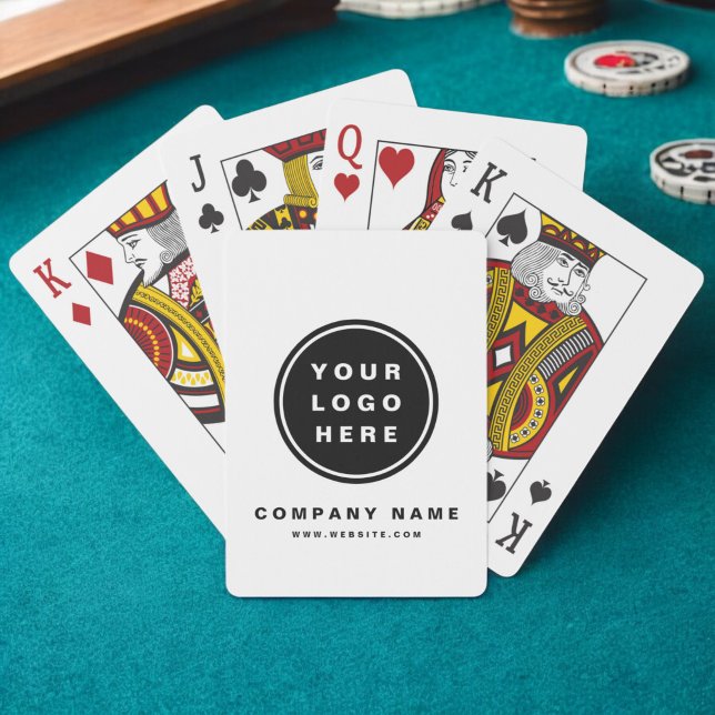 Jeu De Cartes Your Business Logo Promoteur Business Company (Créateur téléchargé)