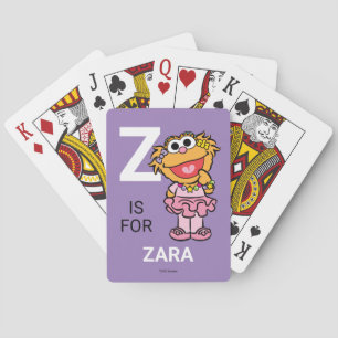 Jeu De Cartes Z est pour Zoe   Ajouter Votre Nom