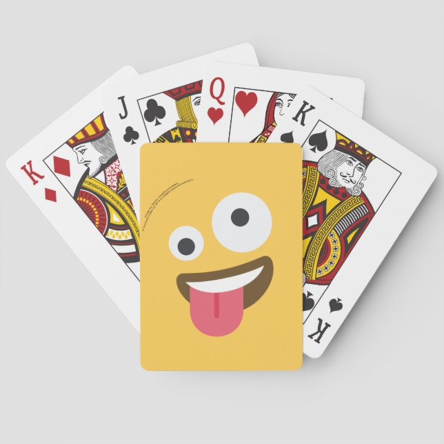Jeu De Cartes Zany Face Emoji (dos)