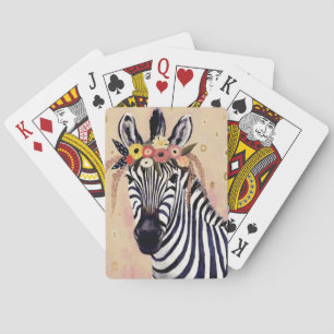 Jeu De Cartes Zèbre de Klimt   orné en fleurs