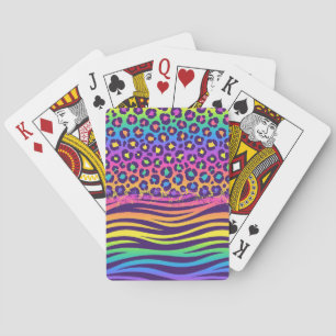 Jeu De Cartes Zèbre et mélange Empreinte de léopard