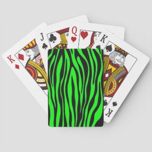 Jeu De Cartes Zèbre Vert Citron