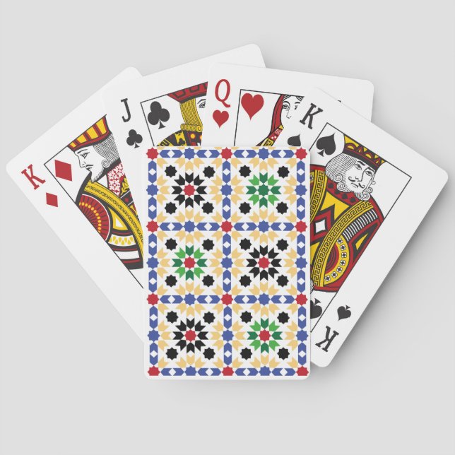 Jeu De Cartes zellige carte (dos)