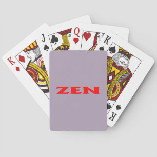 Jeu De Cartes Zen rouge gris poker jouer cartes
